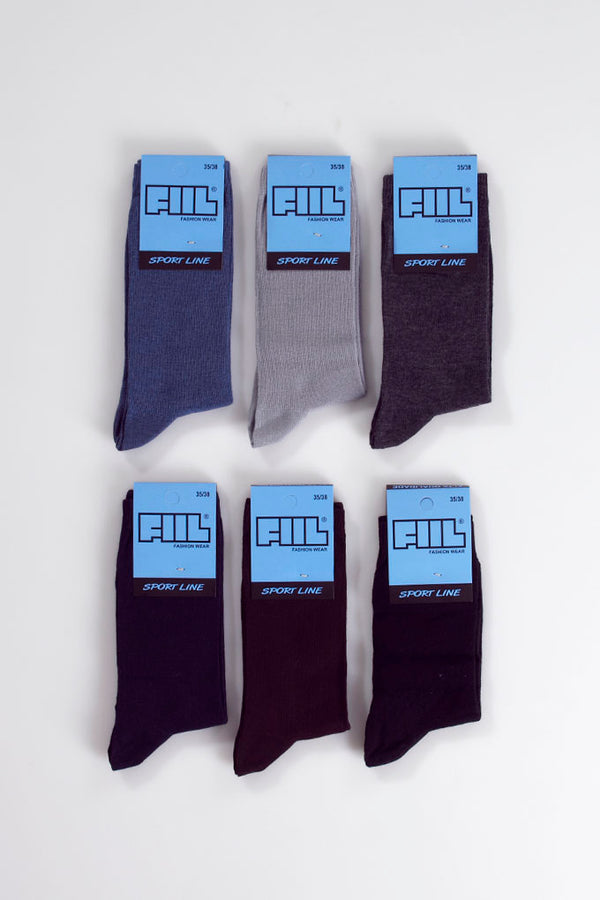 Lot de 12 MI-CHAUSSETTES LYCRA