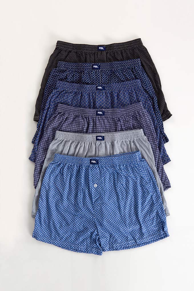 LOT DE 12 BOXERS LARGE IMPRIMÉ