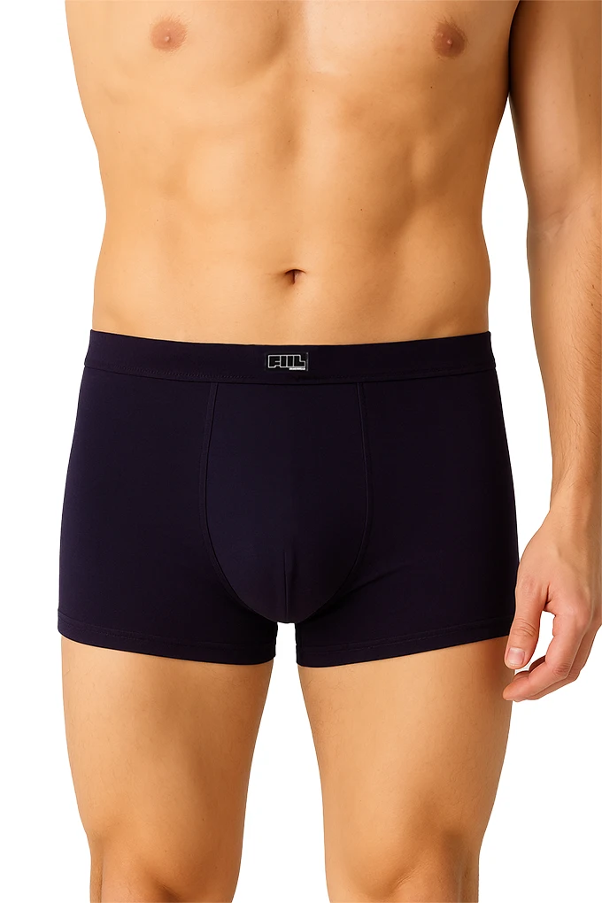 LOT DE 12 BOXERS COTON UNI