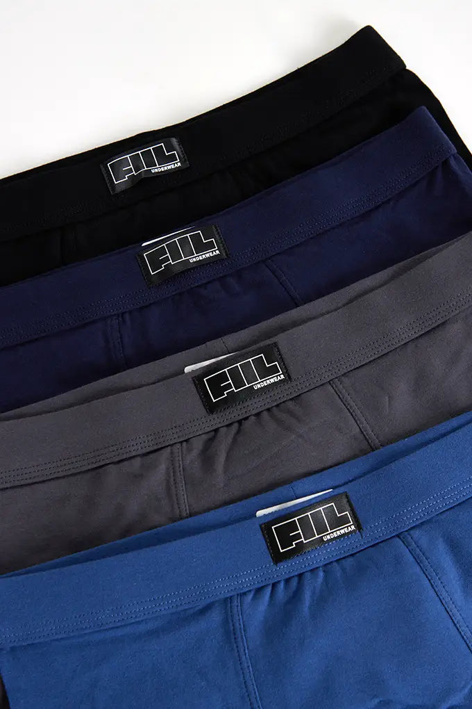 LOT DE 12 BOXERS COTON UNI