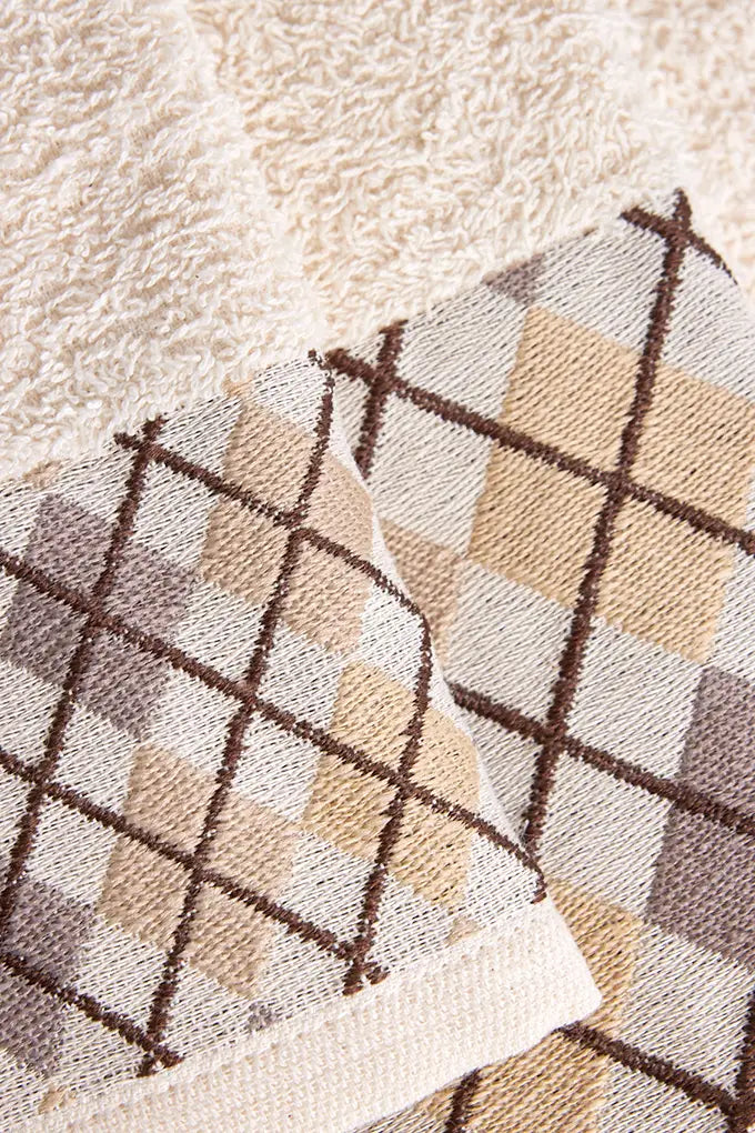 LE SET DE 6 PIECES DE BAIN VINTAGE JACQUARD