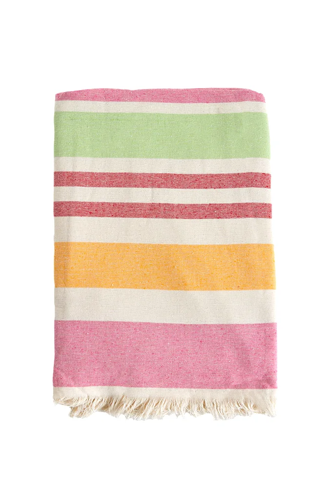 LE PARÉO IMPRIMÉ À FRANGES